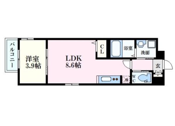 月光江波東参番館の物件間取画像